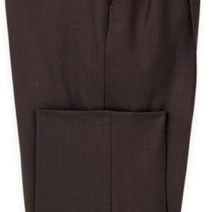 Men’s Wool Stretch Bengaline Pleated Suit Pants