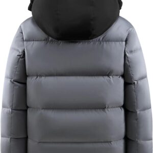 Down Jacket Men’s Thicken Hooded Coats Windproof Cold Proof Winter Warm Fluffy Overcoat For Male